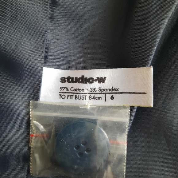 Velvet Blazer Teal / Jewel color, size 2 - Picture 3 of 5